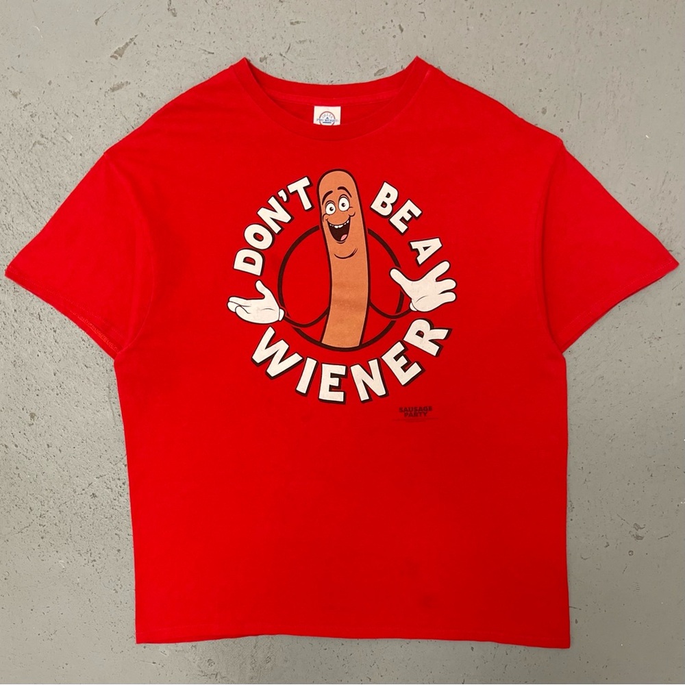 Vintage 2016 Sausage Party Rare Seth Rogen Comedy Movie Promo T Shirt XL
